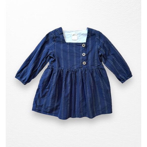 Ettie + H Textured Cotton Dress, 18-24 Months - Picture 8 of 8